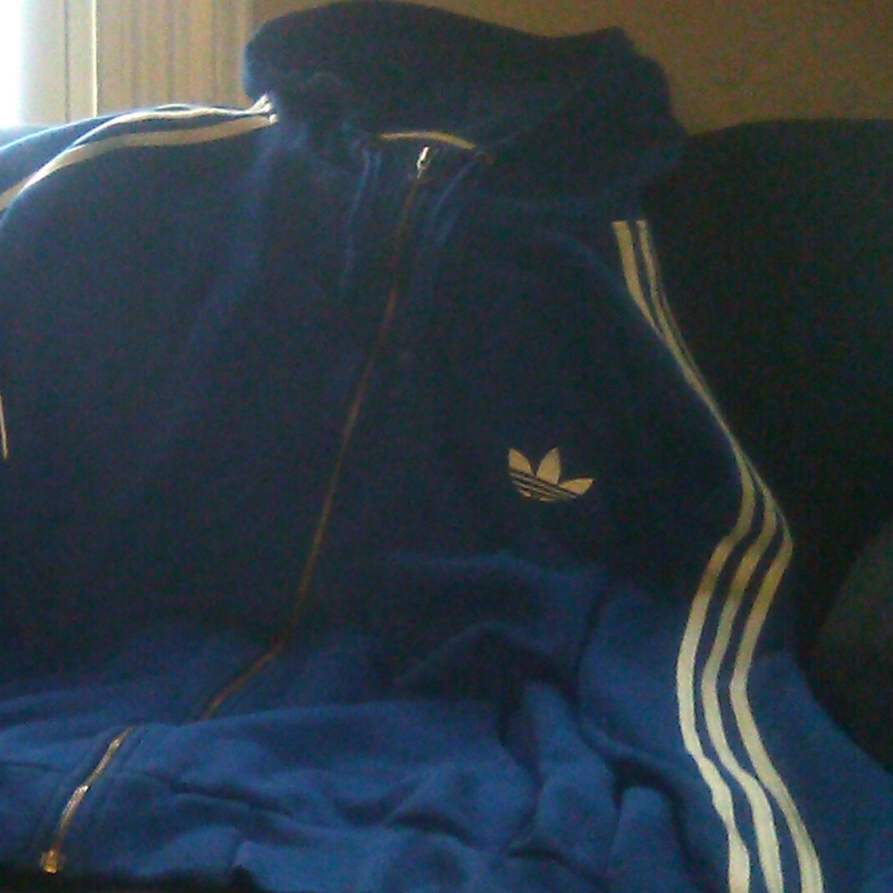 Blue 3xL Adidas hoodie - Picture 2 of 2